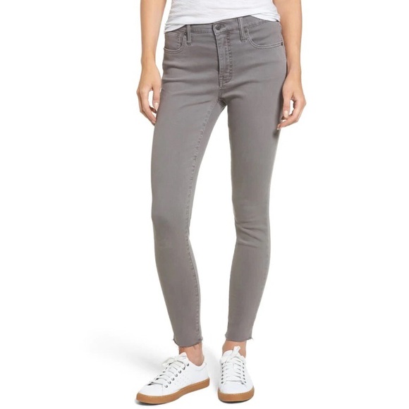 Madewell Denim - Madewell 9" High Rise Skinny Raw Hem Jeans
